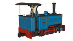 Rapido Trains 986504 OO-9 Gauge Kerr Stuart Sirdar – Lined Blue DCC FITTED