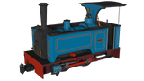 Rapido Trains 986504 OO-9 Gauge Kerr Stuart Sirdar – Lined Blue DCC FITTED