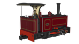 Rapido Trains 986506 OO-9 Gauge Kerr Stuart Sirdar – Lined Maroon DCC FITTED