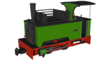 Rapido Trains 986507 OO-9 Gauge Kerr Stuart Sirdar – Plain Green DCC FITTED