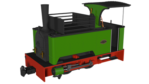 Rapido Trains 986507 OO-9 Gauge Kerr Stuart Sirdar – Plain Green DCC FITTED