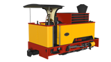 Rapido Trains 986508 OO-9 Gauge Kerr Stuart Sirdar – Plain Yellow DCC FITTED