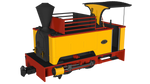 Rapido Trains 986508 OO-9 Gauge Kerr Stuart Sirdar – Plain Yellow DCC FITTED