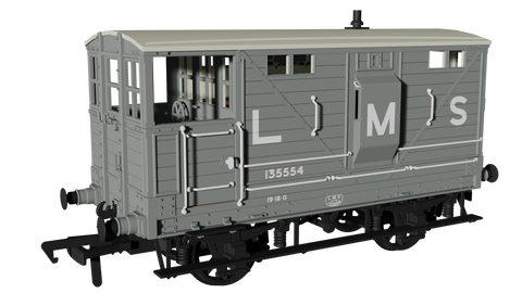 Rapido Trains 987003 OO Gauge LNWR D17b Brake – LMS (pre-36) No.135554