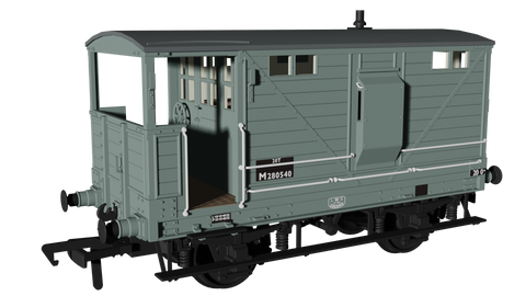 Rapido Trains 987008 OO Gauge LNWR D17b Brake – BR No.M280540
