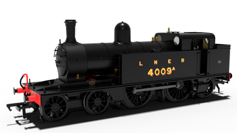 Rapido Trains 989007 OO Gauge LNER C12 Tank – No.4009A LNER Plain Black