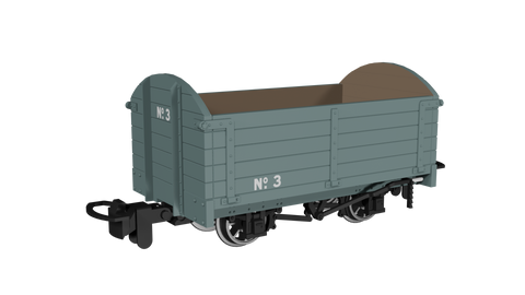 Rapido Trains 990004 OO-9 Gauge Dropside Open – Plain Grey No.3