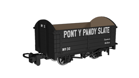 Rapido Trains 990007 OO-9 Gauge Dropside Open – Pont y Pandy Slate No.32