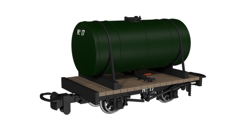 Rapido Trains 990102 OO-9 Gauge Cylindrical Tank – Plain Green No.17