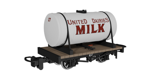 Rapido Trains 990103 OO-9 Gauge Cylindrical Tank – United Dairies No.27