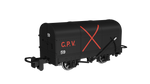 Rapido Trains 990202 OO-9 Gauge Gunpowder Van – Black with Red Cross No.59