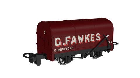 Rapido Trains 990206 OO-9 Gauge Gunpowder Van – G. Fawkes Gunpowder No.5