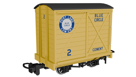 Rapido Trains 990305 OO-9 Gauge Covered Van – Blue Circle No.2