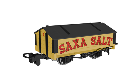 Rapido Trains 990405 OO-9 Gauge Peaked Roof Van – Saxa Salt No.3