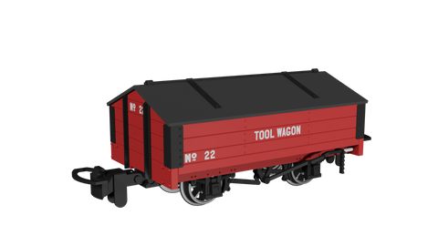 Rapido Trains 990406 OO-9 Gauge Peaked Roof Van – Tool Wagon No.22