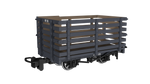 Rapido Trains 990602 OO-9 Gauge Livestock Wagon – Plain Dark Grey No.16