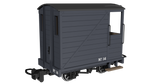 Rapido Trains 990804 OO-9 Gauge Single Veranda Brake Van – Plain Dark Grey No.14