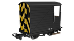 Rapido Trains 990806 OO-9 Gauge Single Veranda Brake Van – Black with Wasp Stripes No.19