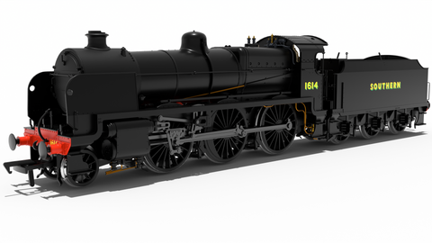 Rapido Trains 992504 OO Gauge SR U Class No.1614 - SR Black w/ Sunshine Lettering - DCC Sound