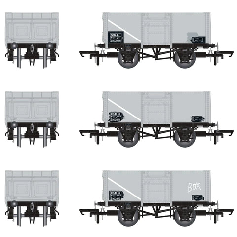 Accurascale 1029 OO Gauge BR 16T Mineral - 1/109 - BR Freight Grey - Pack H