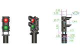 DCC Concepts DCD-GS-RG OO Gauge 12x 2-wire Red/Green Ground Signal