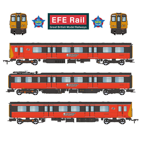 EFE Rail E81010 OO Gauge Class 314 3-Car EMU 314202 BR Strathclyde PTE Orange & Black