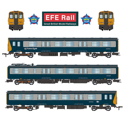 EFE Rail E81013 OO Gauge Class 314 3-Car EMU 314211 BR Blue & Grey 'Trans-Clyde'