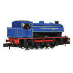 EFE Rail E85503 N Gauge WD Austerity Saddle Tank No. 12 National Coal Board Kent Lined Blue