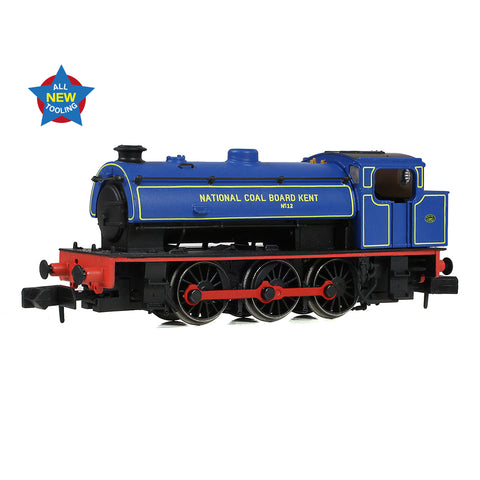 EFE Rail E85503 N Gauge WD Austerity Saddle Tank No. 12 National Coal Board Kent Lined Blue