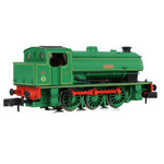 EFE Rail E85504 N Gauge WD Austerity Saddle Tank 'Amazon' National Coal Board Lined Green