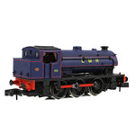 EFE Rail E85505 N Gauge WD Austerity Saddle Tank 195 Longmoor Military Railway Lined Blue
