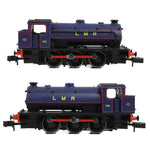 EFE Rail E85505 N Gauge WD Austerity Saddle Tank 195 Longmoor Military Railway Lined Blue
