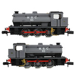 EFE Rail E85508 N Gauge WD Austerity Saddle Tank 85 M.S.C. (Manchester Ship Canal) Lined Grey