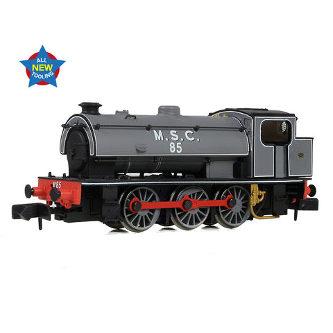 EFE Rail E85508 N Gauge WD Austerity Saddle Tank 85 M.S.C. (Manchester Ship Canal) Lined Grey