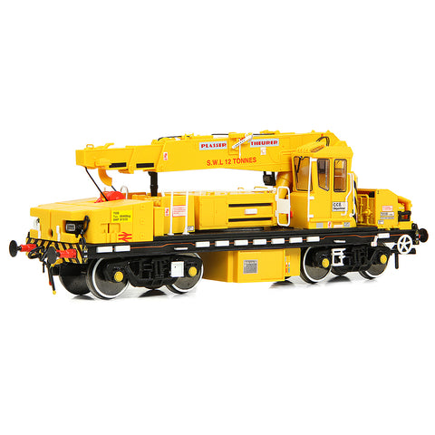 EFE Rail E87108 OO Gauge Plasser 12T YOB Diesel-Hydraulic Crane DRP81515 BR Departmental Yellow
