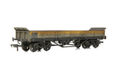 EFE Rail E87122 OO Gauge BR YCV 'Turbot' Bogie Ballast Wagon BR Engineers Grey & Yellow WEATHERED