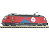 Fleischmann 731501 N Gauge SBB Re460 058-1 Circus Knie Electric Locomotive VI