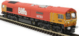Gaugemaster GM2210102 N Gauge GBRf Biffa Class 66 No 66783 Flying Dustman