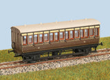 Parkside PC610 OO Gauge GWR 4 Wheel All 3rd Coach Kit