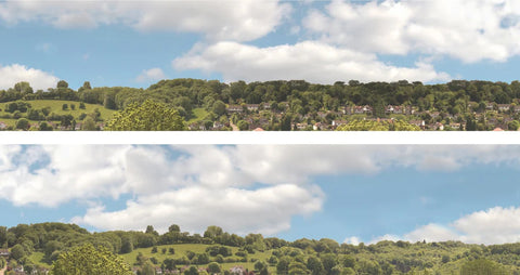 ID Backscenes 115C OO Gauge STANDARD 15" Suburbs (C) Backscene (2x 5')
