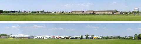 ID Backscenes PN205 N Gauge PREMIUM 9" Retail Park Backscene (2x 5')
