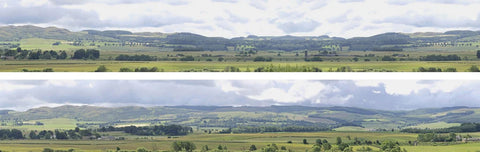 ID Backscenes N208A N Gauge STANDARD 9" Hills & Dales Backscene (2x 5')