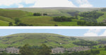 ID Backscenes P230A OO Gauge PREMIUM 15" Old Mill Town Backscene (2x 5')