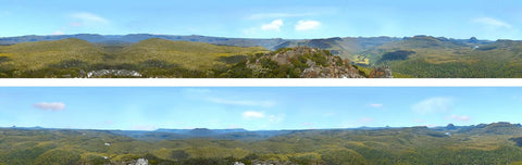 ID Backscenes PN279 N Gauge PREMIUM 9" Wild Hills Backscene (2x 5')