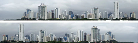 ID Backscenes N330 N Gauge STANDARD 9" City Skyline Backscene (2x 5')