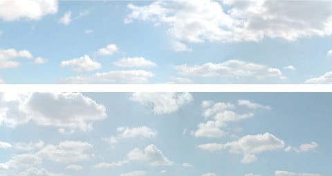 ID Backscenes 501B OO Gauge STANDARD 15" Summer Sky (B) Backscene (2x 5')