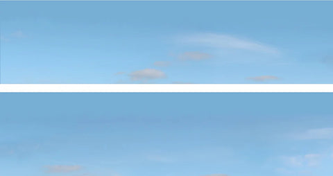 ID Backscenes P502A OO Gauge PREMIUM 15" Blue Sky Backscene (2x 5')