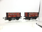 Hornby R010 OO Gauge Open Wagon Pugh & Co x2