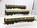 Hornby R429/R430/R454 OO Gauge GWR Collett Coaches x3