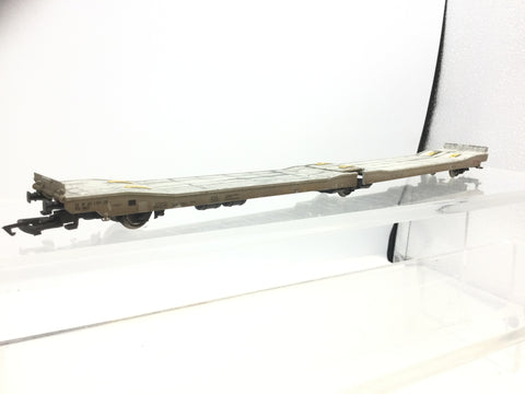 Electrotren 6303 HO Gauge STVA SNCF Single Deck Car Transporter Wagon (WEATHERED)